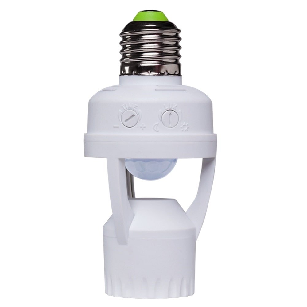 Sensor de Presença Intelbras ESP-360S com Soquete E27 Fotocélula Branco