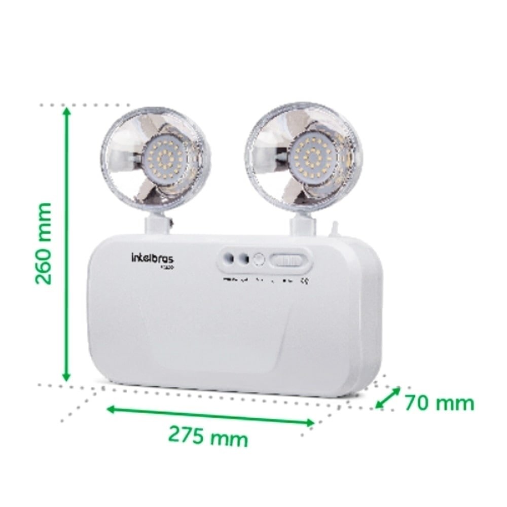Luminária de Emergência Intelbras BLA-1200 Branco