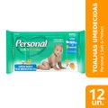 Toalhas Umedecidas Personal - 12 Pacotes com 100 Toalhas - Total 1200 Toalhas