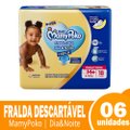 Fralda Descartável MamyPoko Calça Dia & Noite Tamanho M - 6 Pacotes com 18 Fraldas - Total 108 Tiras