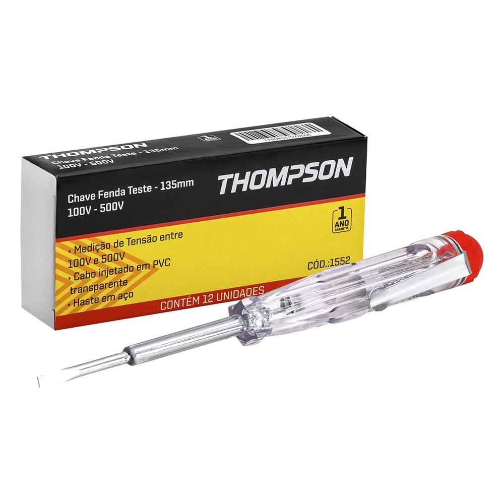Chave Teste Thompson 135mm - Embalagem com 12 Unidades