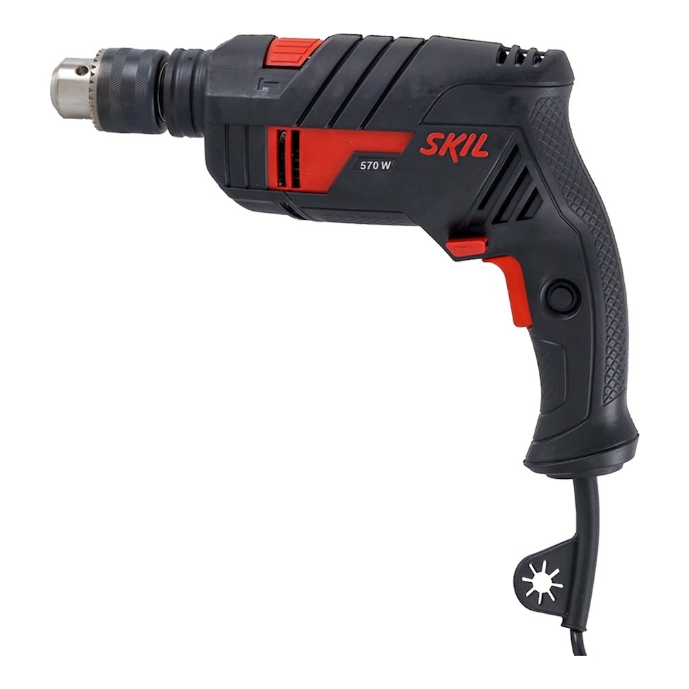 Furadeira de Impacto Skil 1/2 6555 570W VVR + 10 Acessórios com Maleta 220V