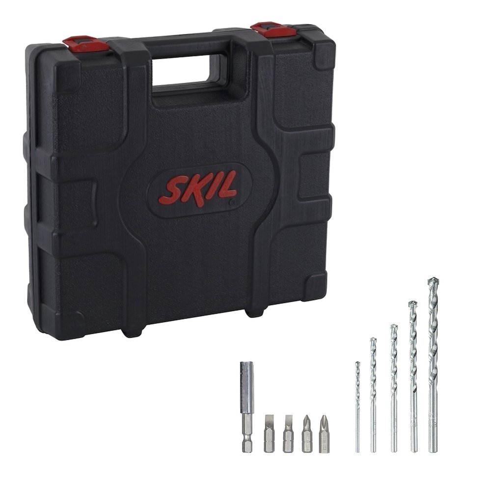 Furadeira de Impacto Skil 1/2 6555 570W VVR + 10 Acessórios com Maleta 220V