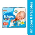 Fralda Descartável Babysec Ultra Jumbinho Galinha Pintadinha Tamanho P - 8 Pacotes com 20 Fraldas - Total 160 Tiras