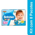 Fralda Descartável Babysec Ultra Jumbinho Galinha Pintadinha Tamanho XG - 8 Pacotes com 12 Fraldas - Total 96 Tiras