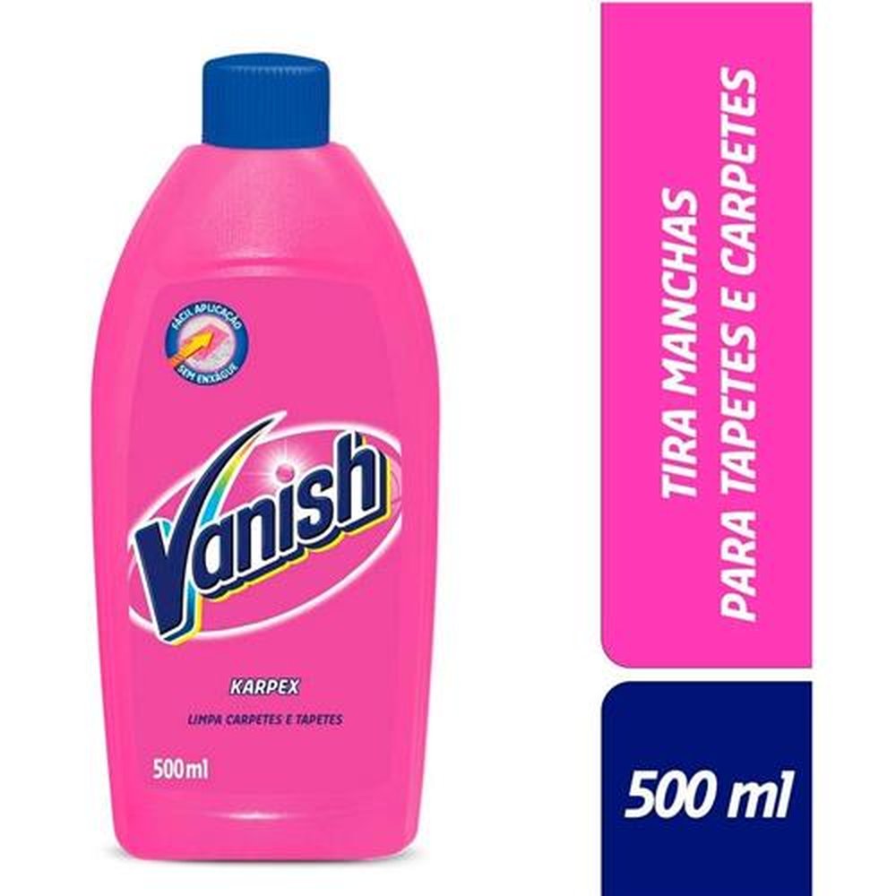 Limpa Karpex Vanish Para Tapete e Carpete 500ml - Embalagem com 12 Unidades