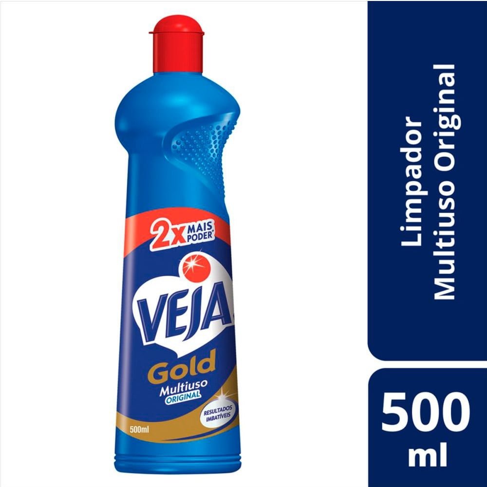 Veja Multi Uso Tradicional Azul 500ml - Embalagem com 24 Unidades