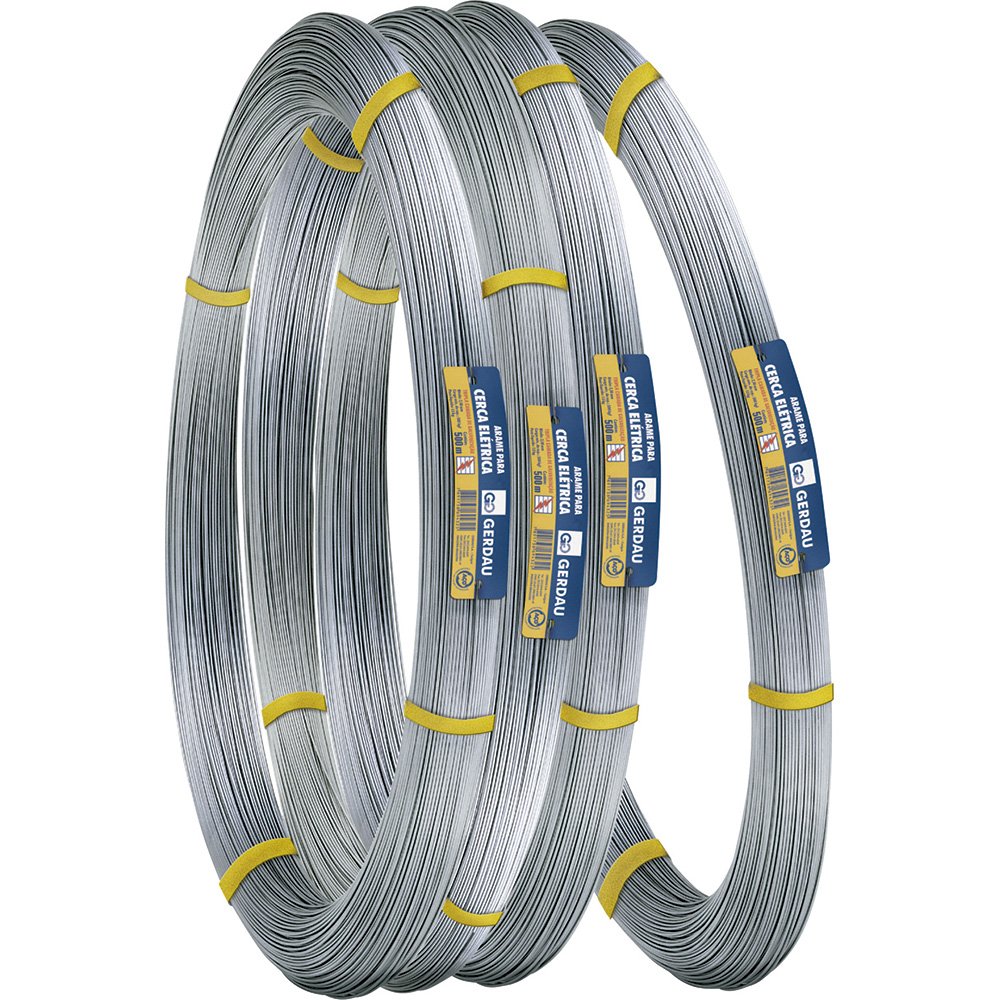 Arame Gerdau p/ Cerca Elétrica Fio 14 2,10mmx1000m