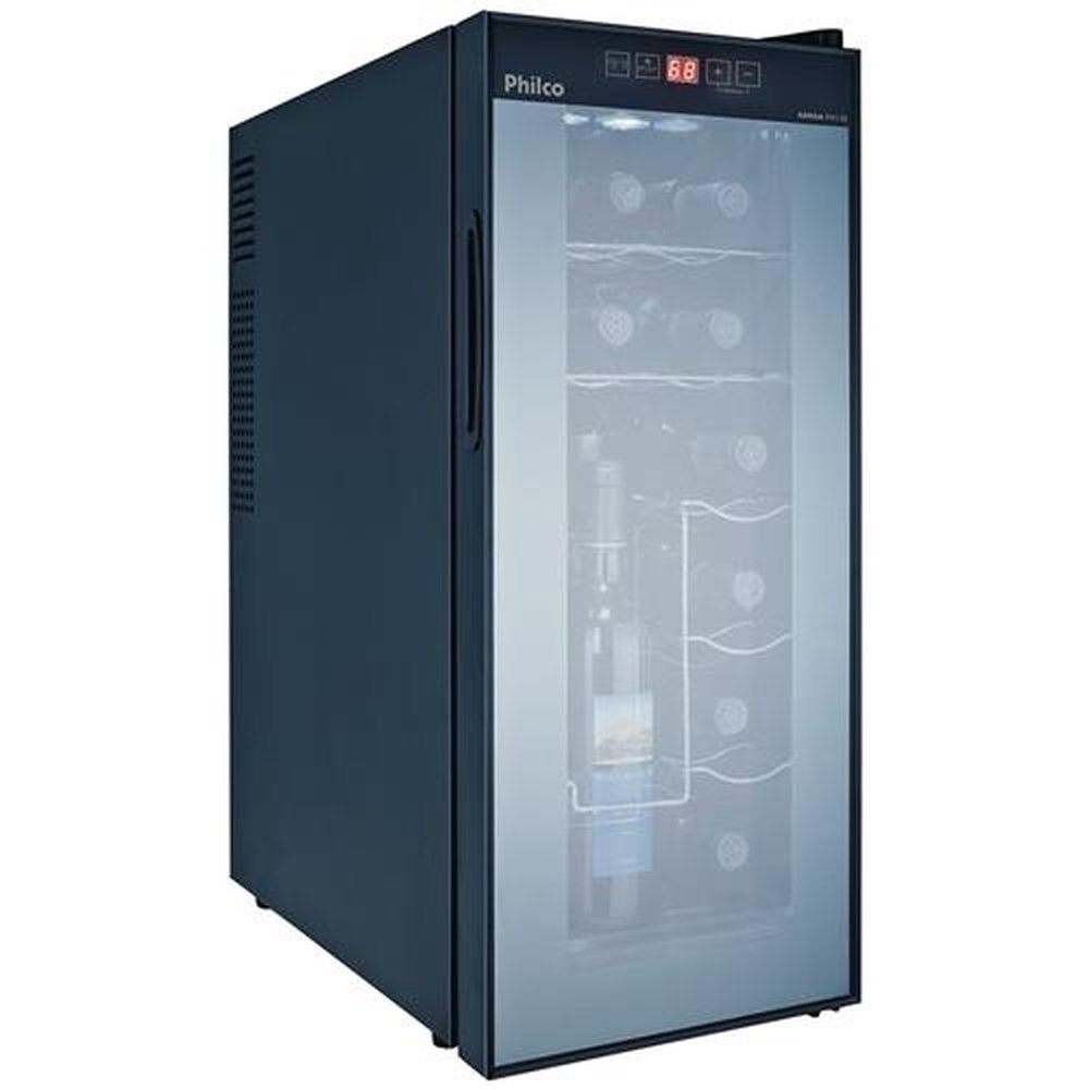 Adega de Vinhos 12 Garrafas, Philco, PH12E, Preta, 220V