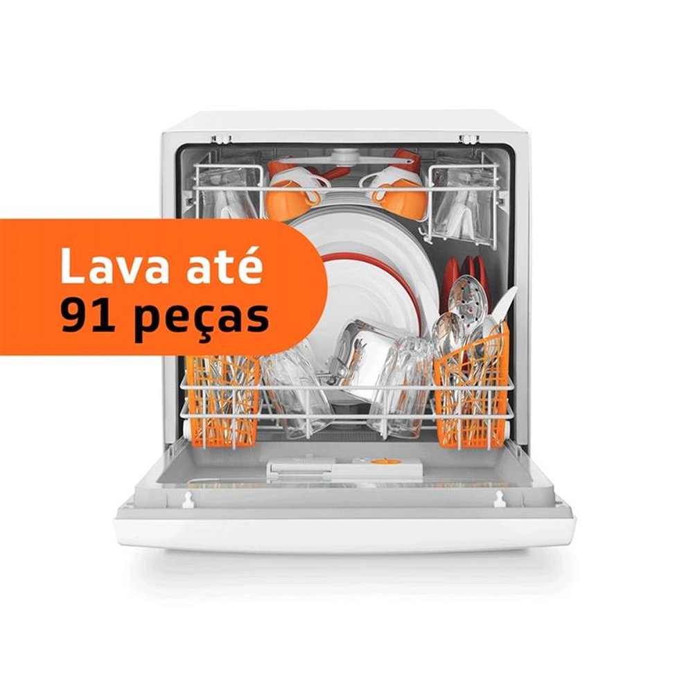 Lava-Louças Brastemp BLF08AS 8 Serviços, 5 Ciclos de Lavagem, Compacta com Ciclo Pesado, Prata, 110V
