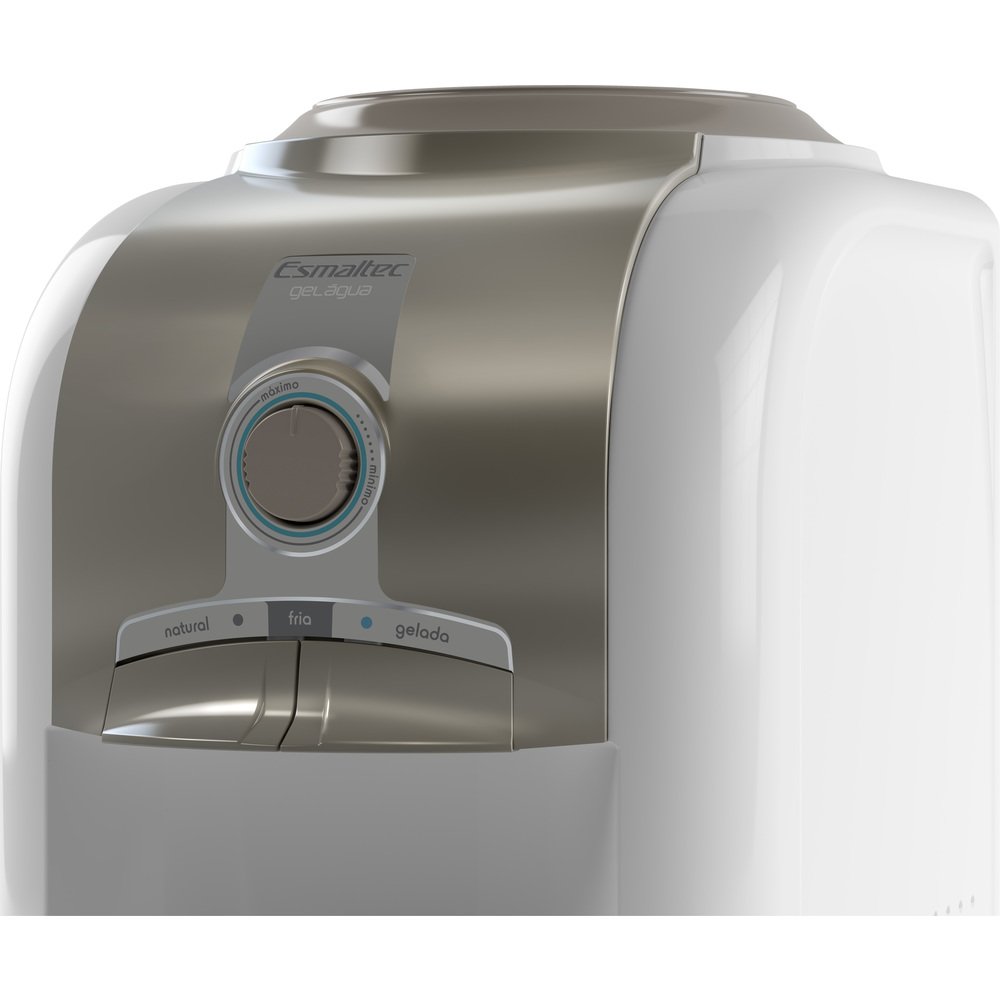 Bebedouro de Água de Mesa Esmaltec Gelagua EGM30 - com Compressor Branco/Cinza 110V