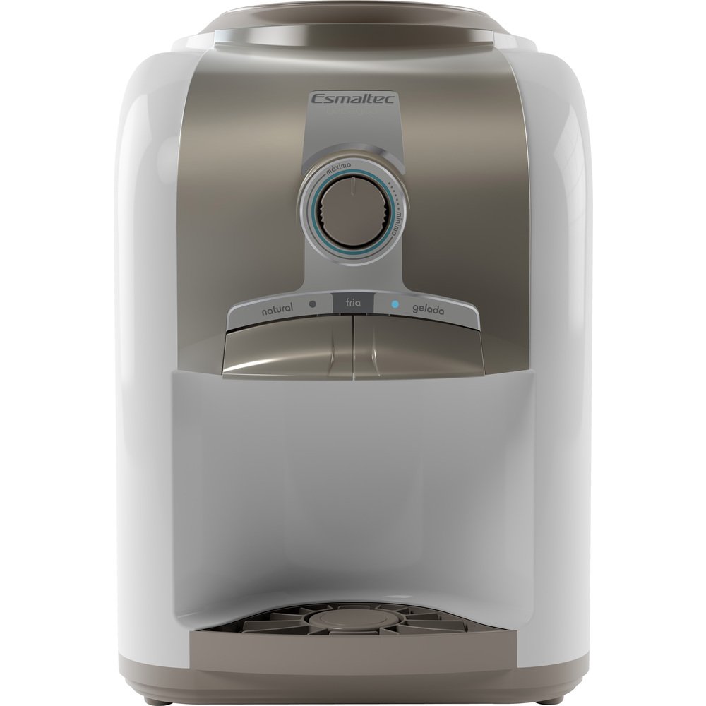 Bebedouro de Água de Mesa Esmaltec Gelagua EGM30 - com Compressor Branco/Cinza 110V
