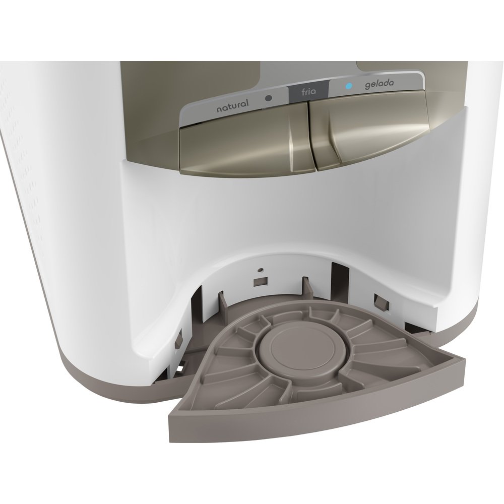 Bebedouro de Água de Mesa Esmaltec Gelagua EGM30 - com Compressor Branco/Cinza 110V