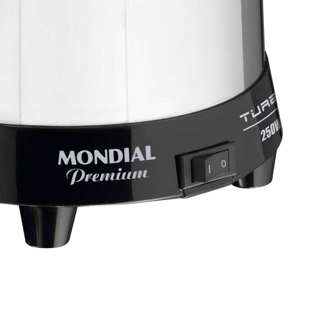 Extrator de Frutas Mondial E10 Turbo Premium, 250W, Inox, Bivolt