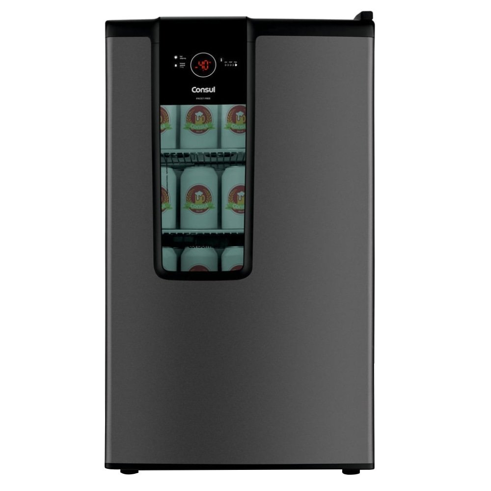 Cervejeira Consul 82L CZD12AT - Display na Porta com Controle de Temperatura, Titanium, 220V