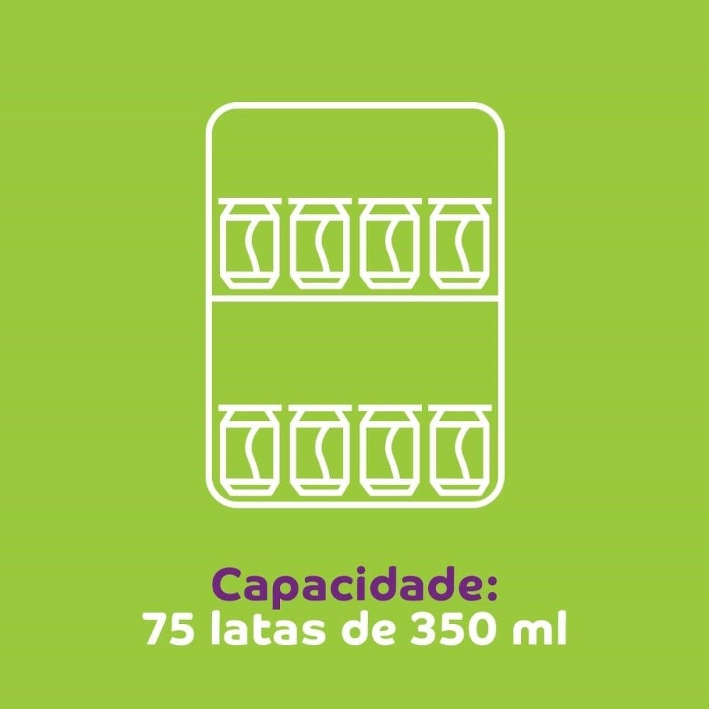 Cervejeira Consul 82L CZD12AT - Display na Porta com Controle de Temperatura, Titanium, 220V
