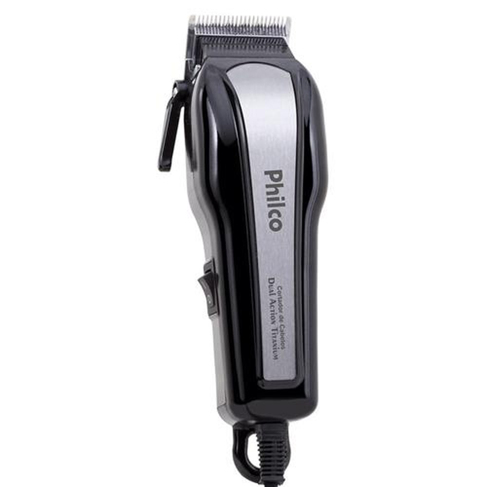 Máquina de Cortar Cabelo Philco Dual Action com 4 Pentes de Corte 110V