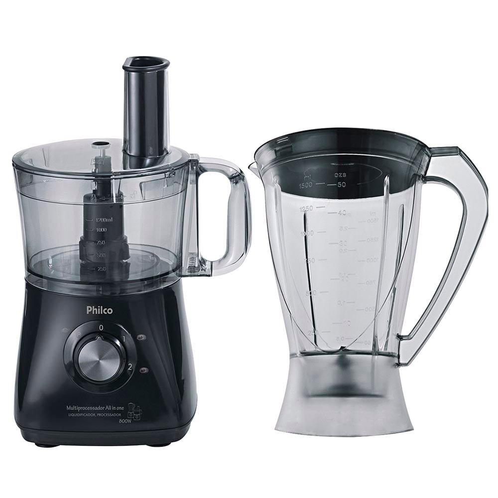 Processador de Alimentos Philco All In One PR - 2 Velocidades + Pulsar 800W, 110V