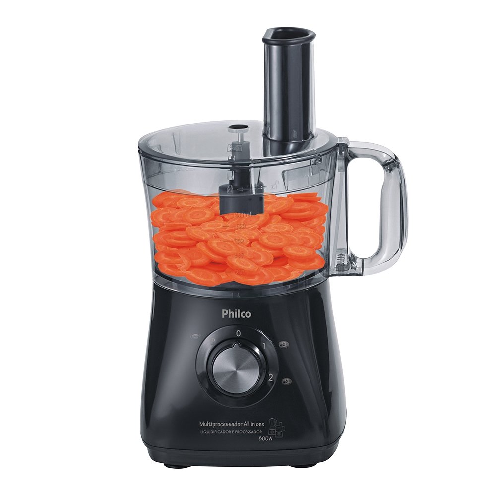 Processador de Alimentos Philco All In One PR - 2 Velocidades + Pulsar 800W, 110V