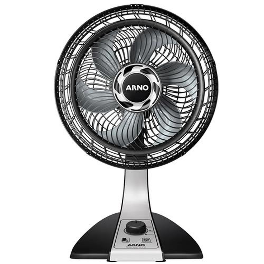 Ventilador de Mesa Arno Turbo Silence Force, 30cm, Preto, 220V