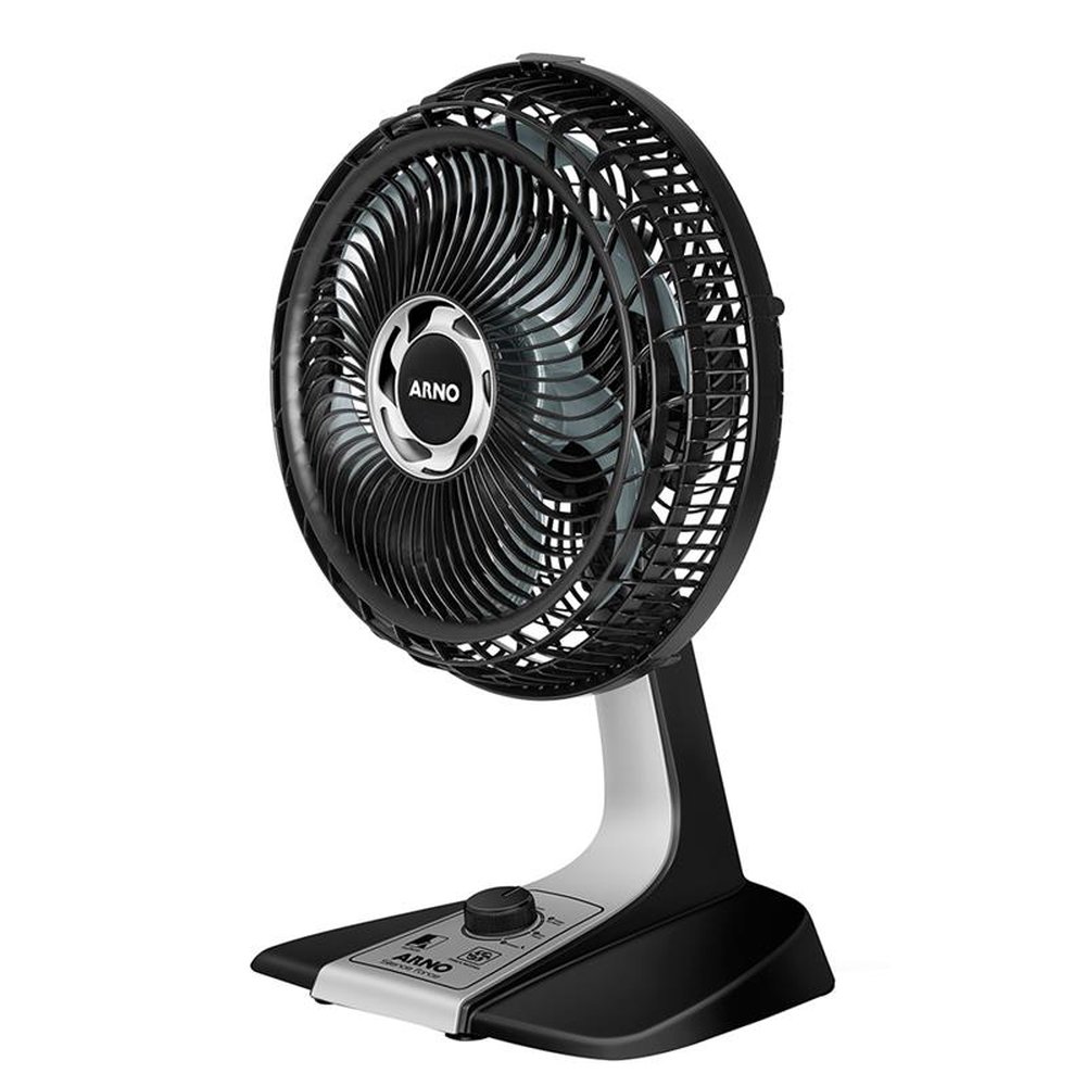 Ventilador de Mesa Arno Turbo Silence Force, 30cm, Preto, 220V