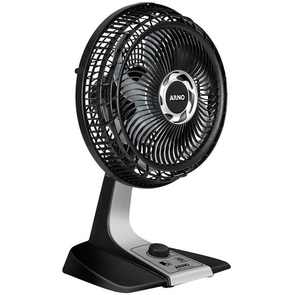 Ventilador de Mesa Arno Turbo Silence Force, 30cm, Preto, 220V