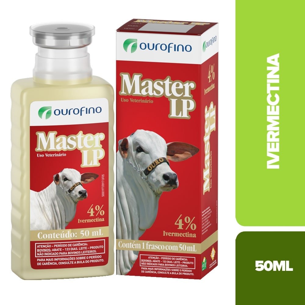 Master LP Ivermectina 4% Liberação Programada Injetável 50ml - Ouro Fino