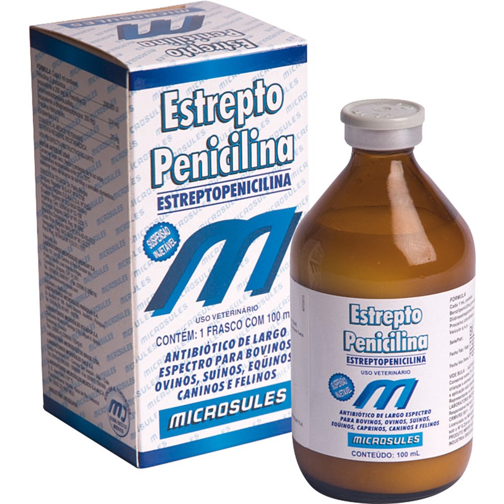Antibiótico Microsules Estreptopenicilina Injetável 100ml