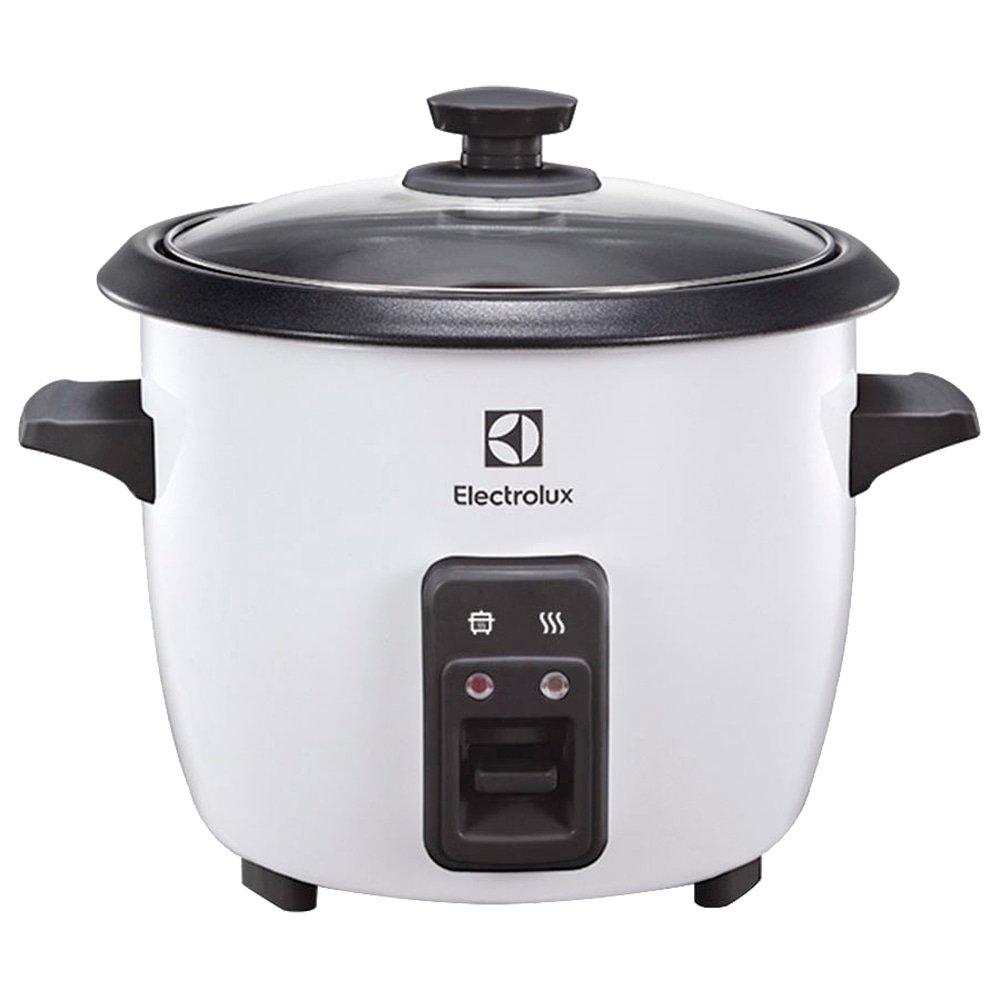 Panela Elétrica de Arroz Electrolux RCB50 - 7 Xícaras, 1,3 Litros, Desligamento Automático, Branca, 110V