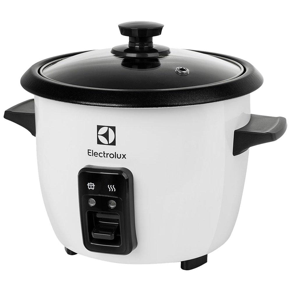 Panela Elétrica de Arroz Electrolux RCB50 - 7 Xícaras, 1,3 Litros, Desligamento Automático, Branca, 110V