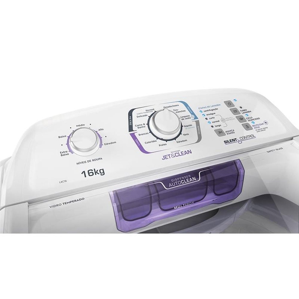 Máquina de Lavar Roupas 16Kg Electrolux, LAC16, Branca, 220V
