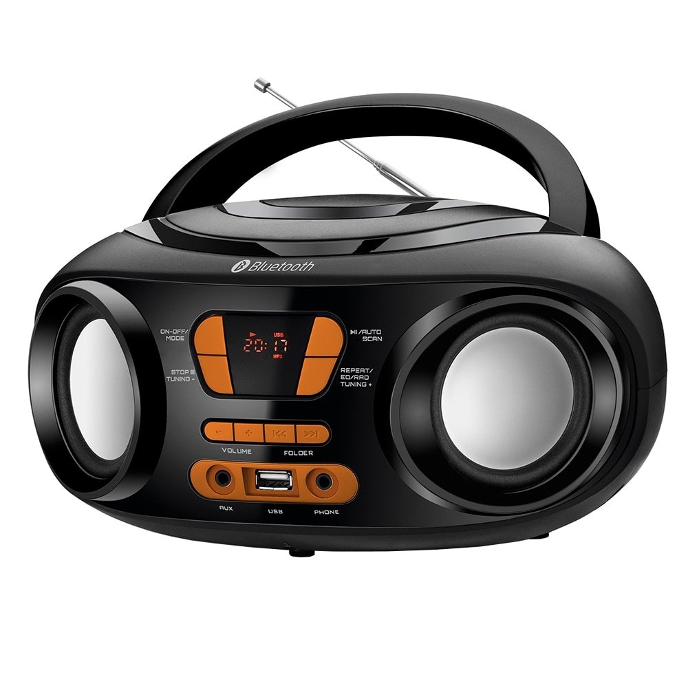 Rádio Portátil Mondial BX-19, Entrada USB, Conexão sem Fio, Auxiliar, Rádio FM, 6W RMS