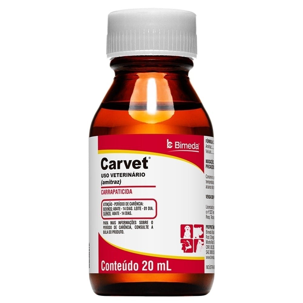 Carvet Carrapaticida Pulverização Bimeda 20ml-24Un