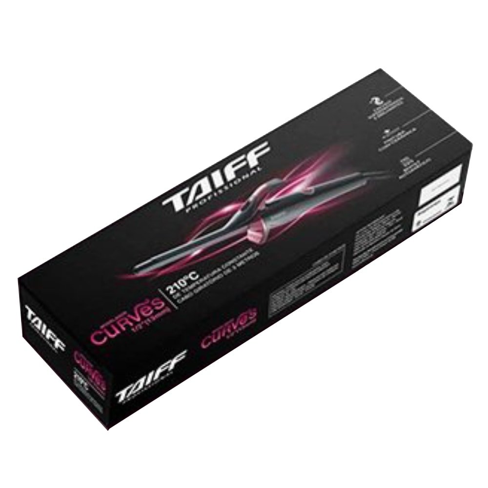 Modelador de Cachos Taiff Curves com Tubo de 1/2 Polegada, de Cerâmica, Bivolt