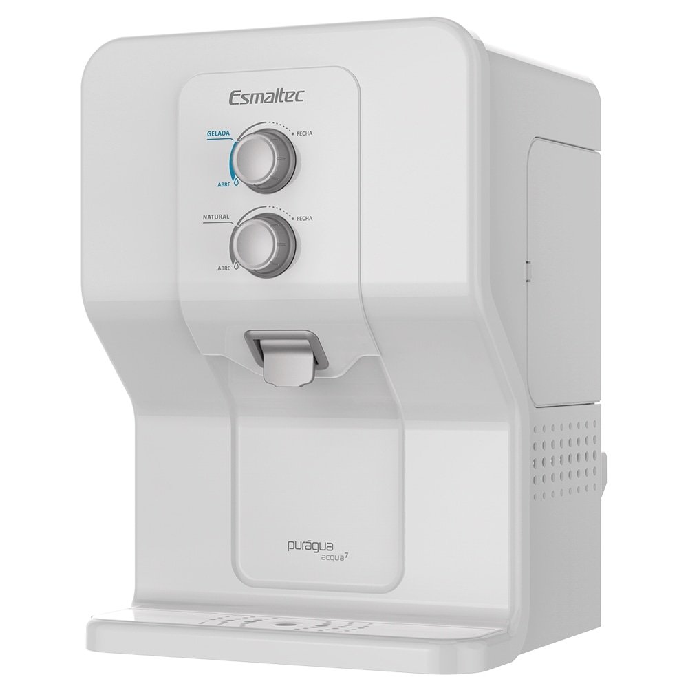 Purificador de Água de Mesa Esmaltec - Acqua7 com Compressor Branco 220V