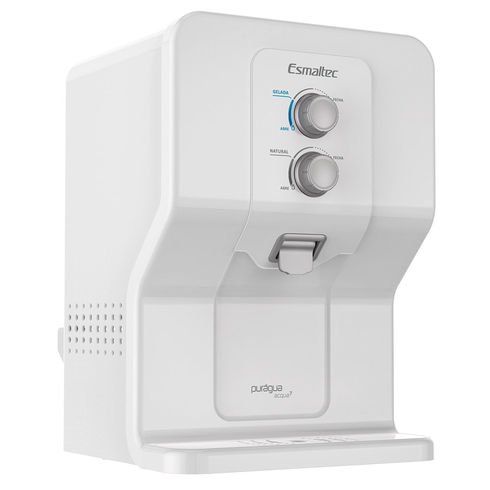 Purificador de Água de Mesa Esmaltec - Acqua7 com Compressor Branco 220V