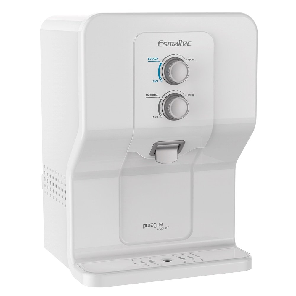 Purificador de Água de Mesa Esmaltec - Acqua7 com Compressor Branco 220V