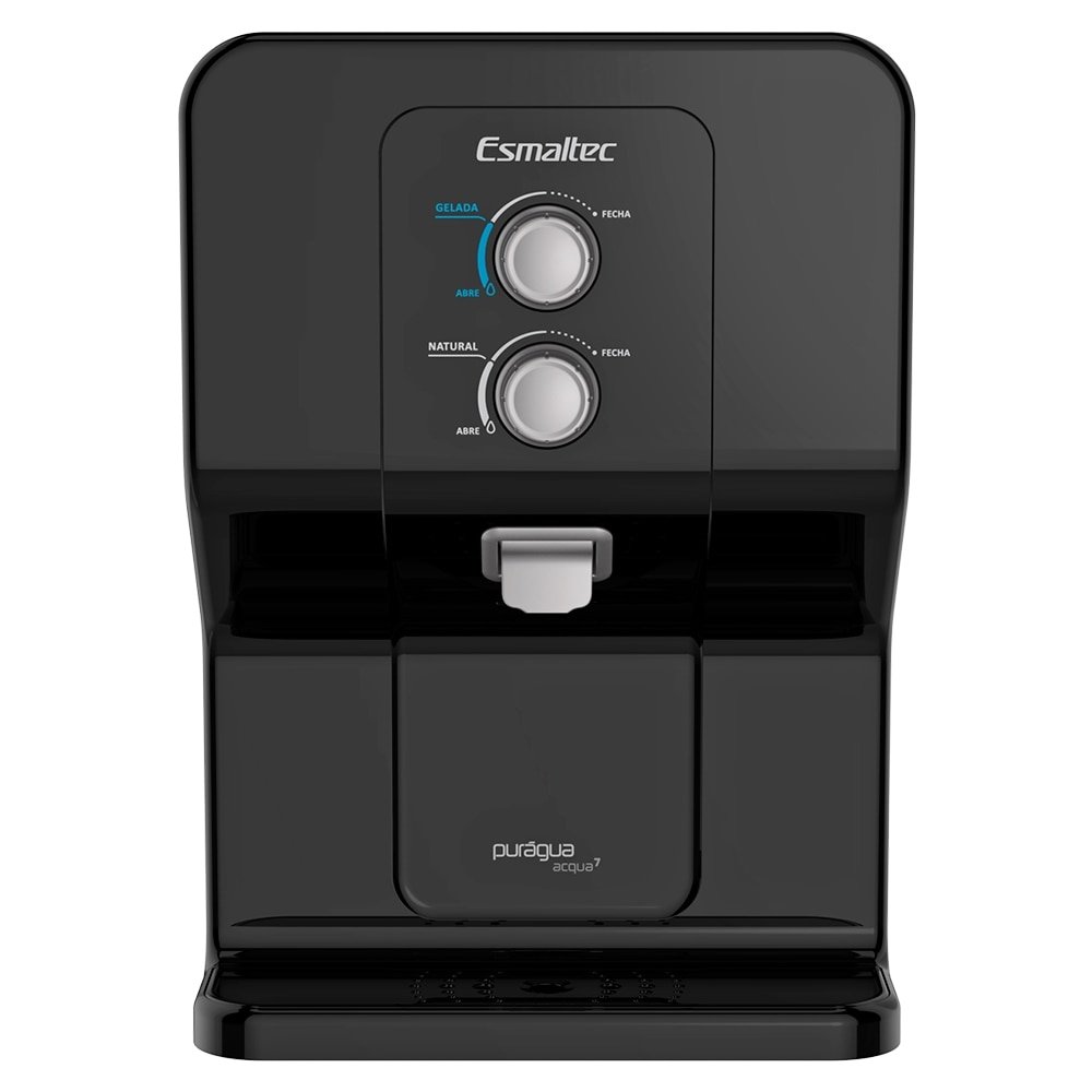 Purificador de Água de Mesa Esmaltec Acqua7 - com Compressor Preto, 110V