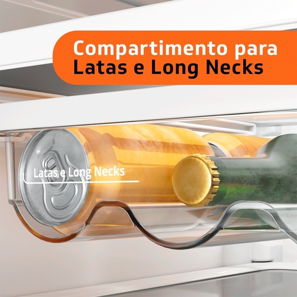 Geladeira/RefrigeradorBrastemp Duplex 375L BRM44HB - Frost Free, 2 Portas, Compartimento Extrafrio Fresh Zone, Branco, 110V