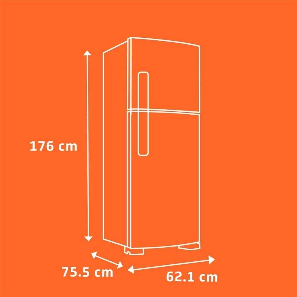 Geladeira/RefrigeradorBrastemp Duplex 375L BRM44HB - Frost Free, 2 Portas, Compartimento Extrafrio Fresh Zone, Branco, 110V