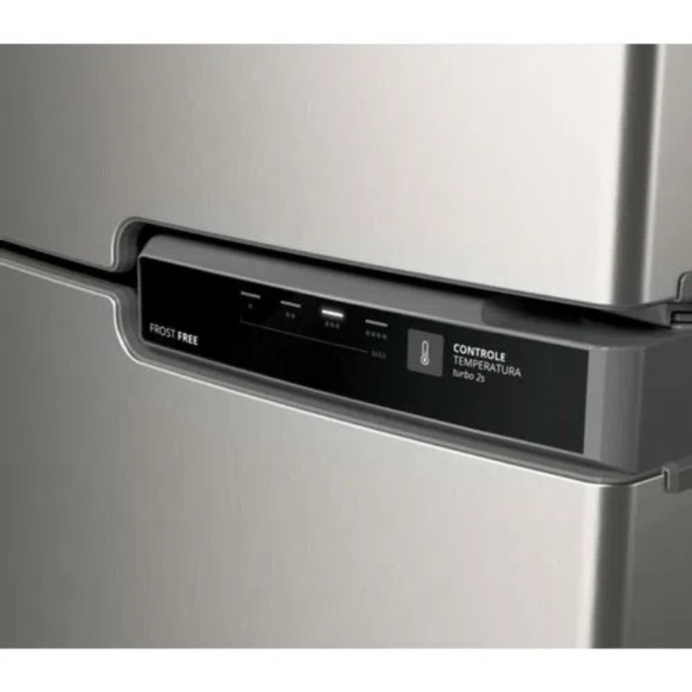 Geladeira/Refrigerador Brastemp Duplex 375L BRM44HK | Frost Free, 2 Portas, Compartimento Extrafrio Fresh Zone, Inox, 110V