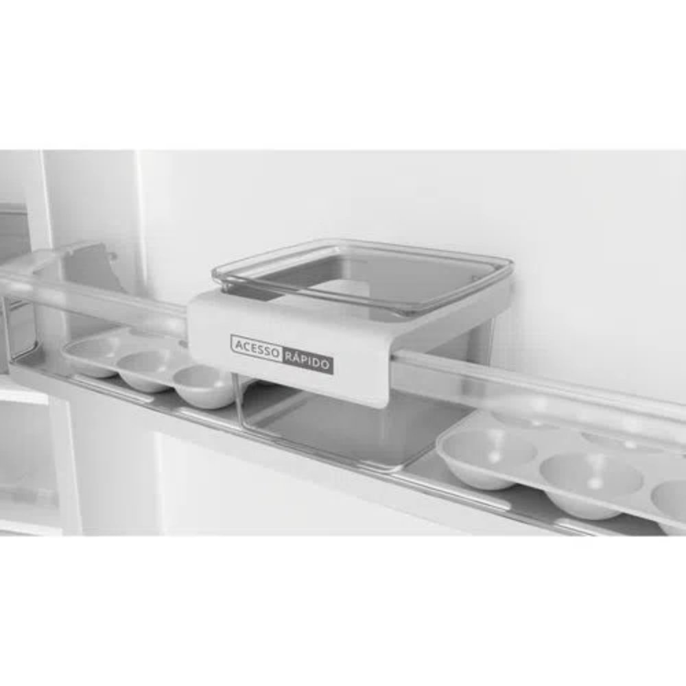 Geladeira/Refrigerador Brastemp Duplex 375L BRM44HK | Frost Free, 2 Portas, Compartimento Extrafrio Fresh Zone, Inox, 110V