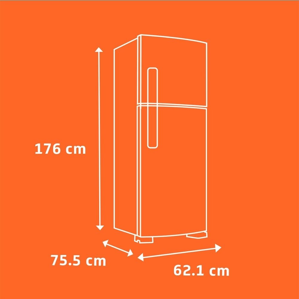 Geladeira/Refrigerador Brastemp Duplex 375L BRM44HK | Frost Free, 2 Portas, Compartimento Extrafrio Fresh Zone, Inox, 110V