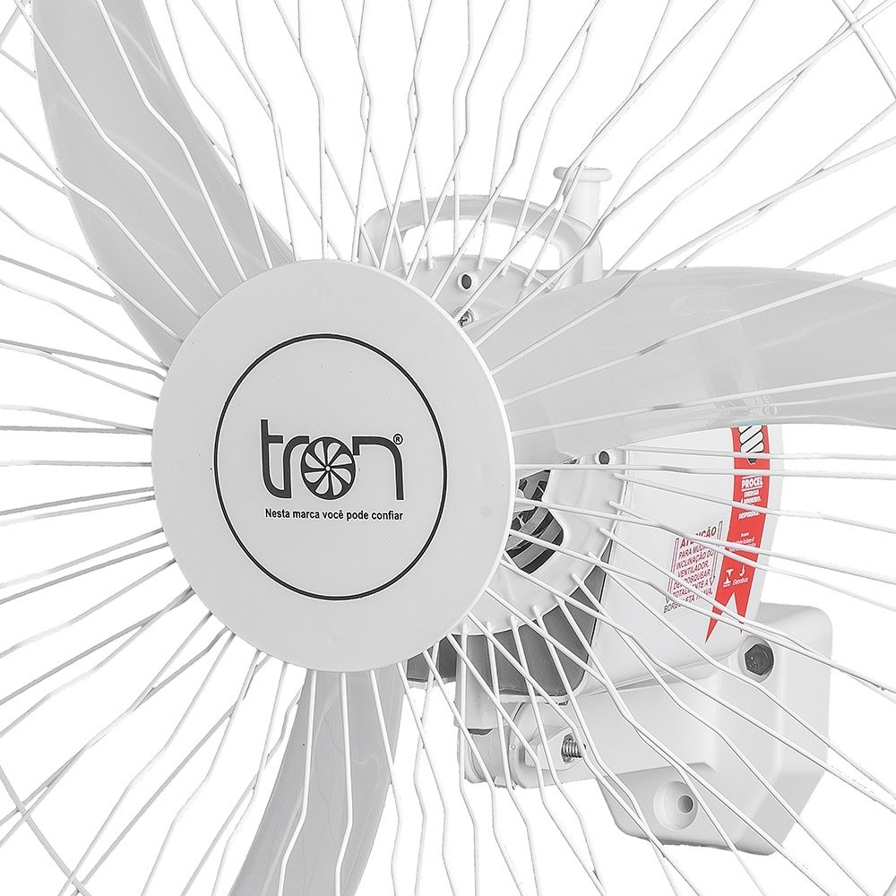 Ventilador de Parede 60cm Tron, Oscilante, Branco, Bivolt