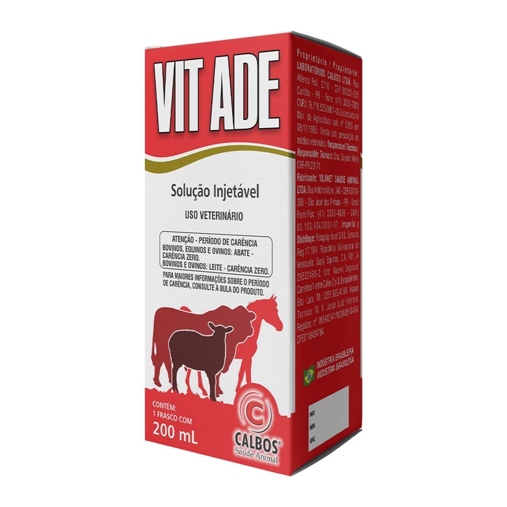 Vit Ade Calbos Injetável 200ml