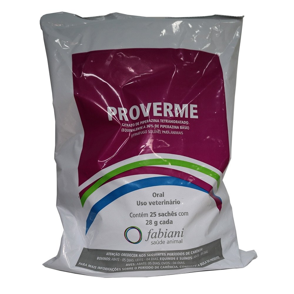 Proverme Fabiani 28g Saude Animal - Embalagem com 25 Unidades