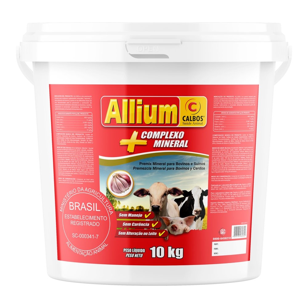 Allium Suplementos Mineral Calbos 10kg