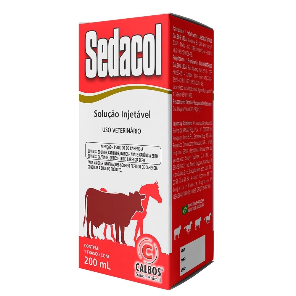 Sedacol Injetável Calbos 200ml