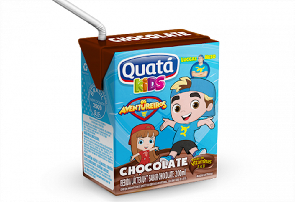 Beebida Lactea Liquida Quata Kids 200ml Chocolate