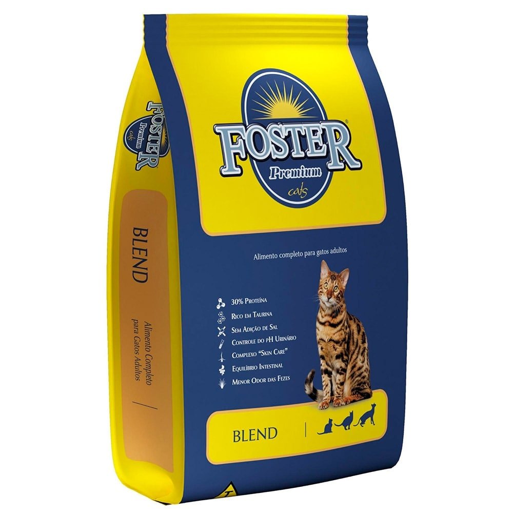 Ração Foster Blend Gatos Adultos 7kg
